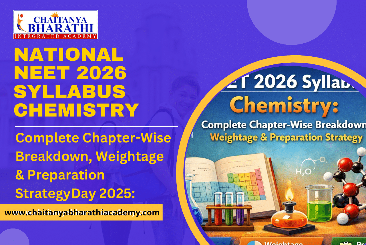 Read more about the article NEET 2026 Syllabus Chemistry: Complete Chapter-Wise Breakdown, Weightage & Preparation Strategy