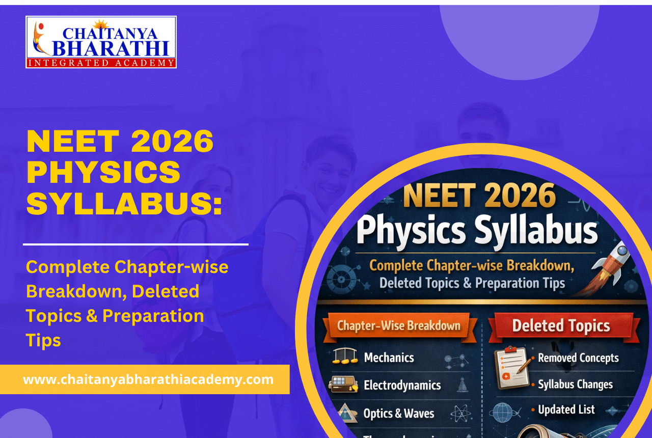 Read more about the article NEET 2026 Physics Syllabus : Complete Chapter-wise Breakdown, Deleted Topics & Preparation Tips